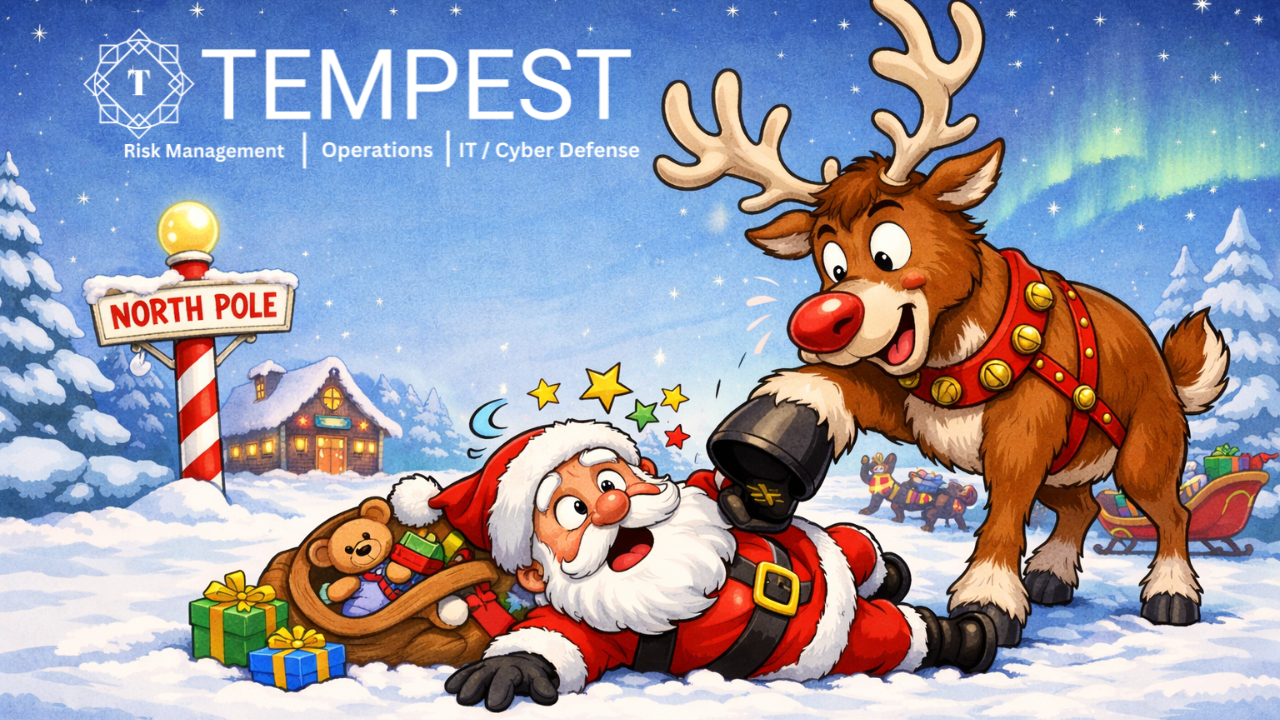 Don't get run over by a reindeer!